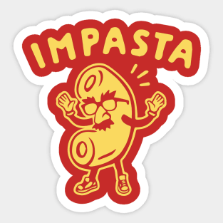 Impasta Shirt Funny Men Sticker